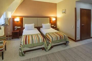 Фото номера Двухместный номер с 2 отдельными кроватями Отель Młyn Jacka Hotel &amp; Spa г. Jaroszowice 9